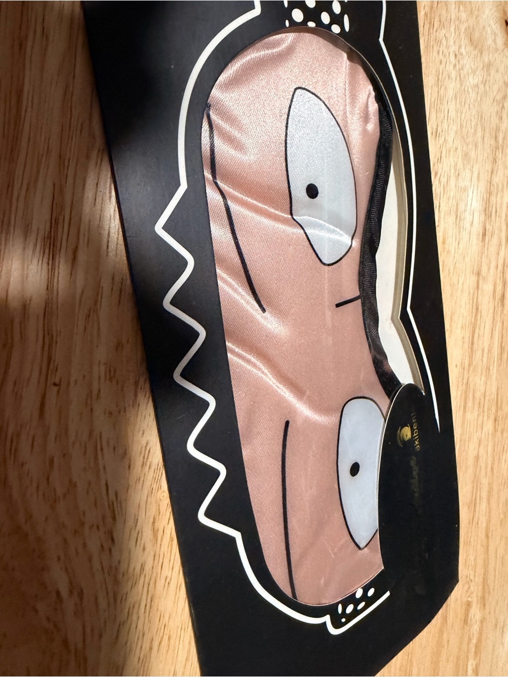 Men's Pink Cartoon Eye Face Mask - Unbranded